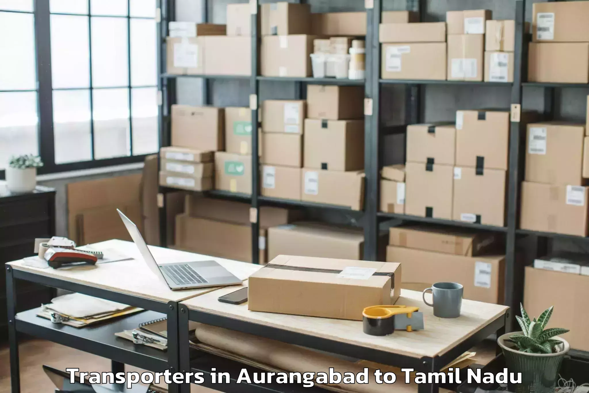 Top Aurangabad to Chinnamanur Transporters Available